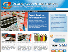 Tablet Screenshot of demersaccounting.com